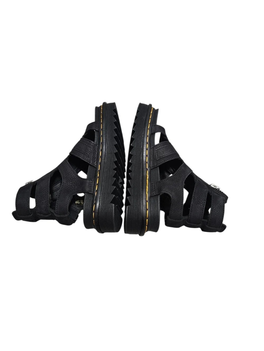 Dr Martens Black Olson Gladiator Platform Sandals NEW